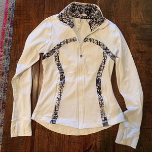 COPY - Lululemon White and Black Zip-Up Jacket